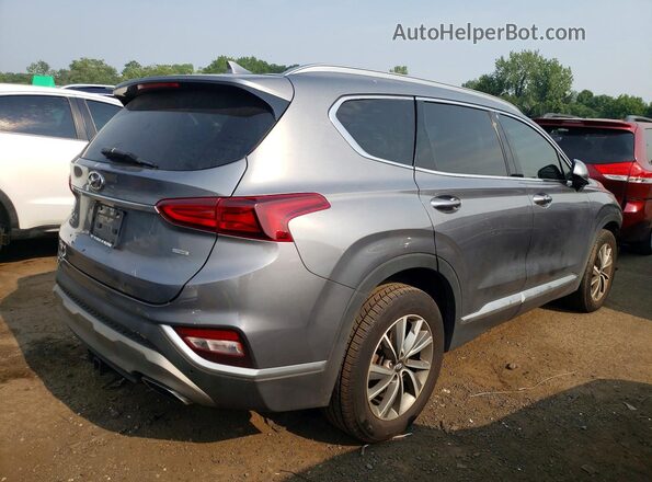 5NMS3CAD9KH091484 2019 HYUNDAI SANTA Серый Задняя правая четверть
