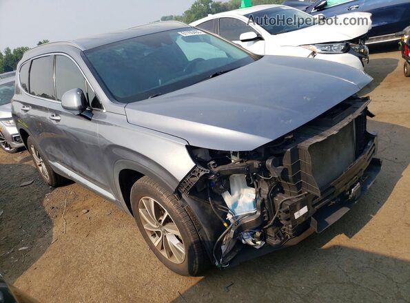 5NMS3CAD9KH091484 2019 HYUNDAI SANTA Серый Передняя правая четверть