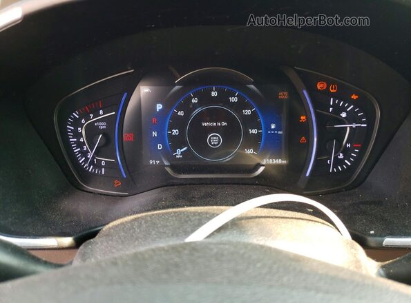 5NMS3CAD9KH091484 2019 HYUNDAI SANTA Серый Вид щитка приборов