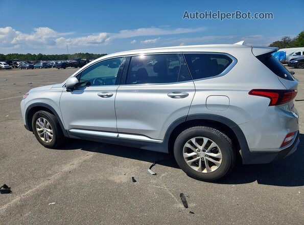5NMS3CAD9KH099634 2019 HYUNDAI SANTA Silver Задня ліва чверть