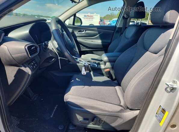 5NMS3CAD9KH099634 2019 HYUNDAI SANTA Silver Вид салону спереду