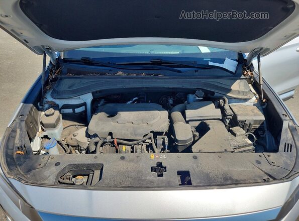 5NMS3CAD9KH099634 2019 HYUNDAI SANTA Silver Вид підкапотного простору