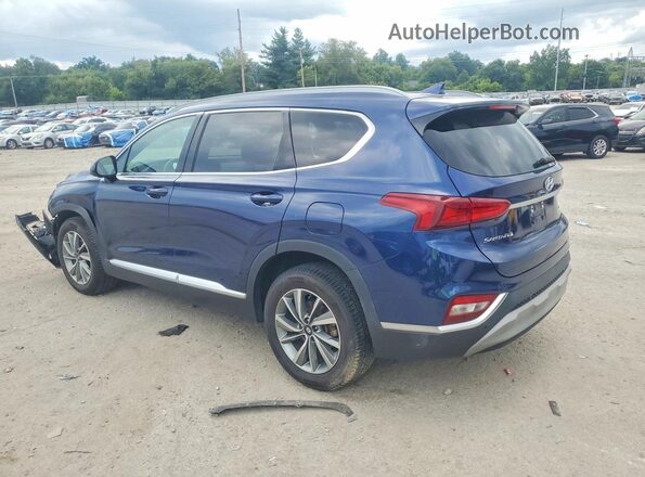 5NMS3CAD9LH144170 2020 HYUNDAI SANTA Blue Rear left