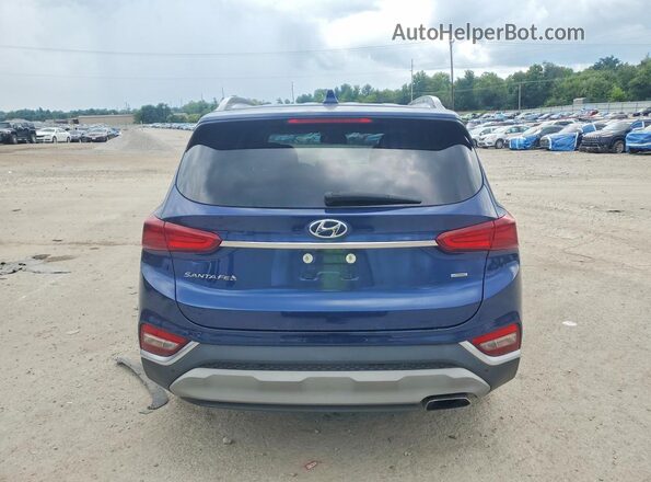5NMS3CAD9LH144170 2020 HYUNDAI SANTA Blue Rear view
