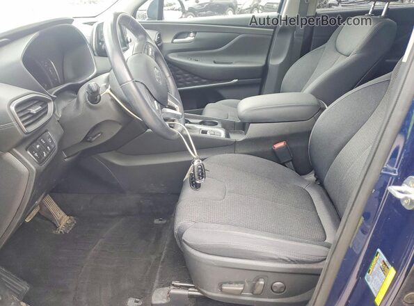 5NMS3CAD9LH144170 2020 HYUNDAI SANTA Blue Front interior view