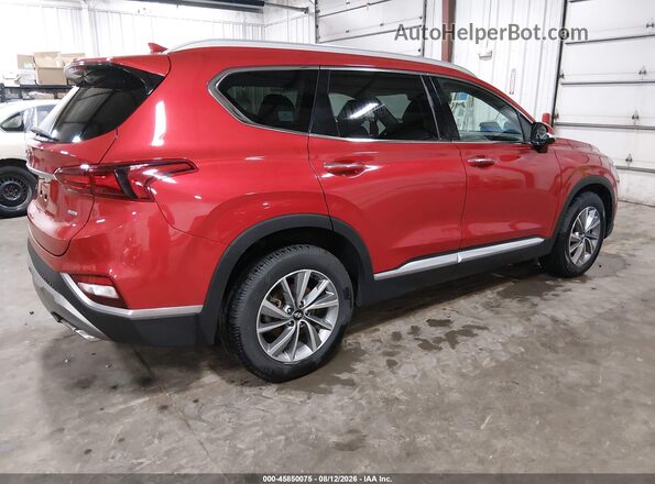 5NMS3CAD9LH210443 2020 HYUNDAI SANTA FE Red Trasero derecho