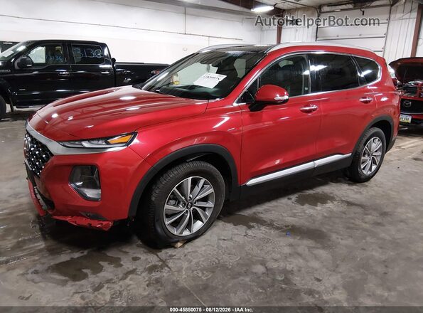 5NMS3CAD9LH210443 2020 HYUNDAI SANTA FE Red Vista tres cuartos delantera izquierda