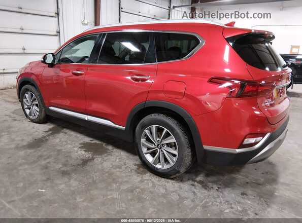 5NMS3CAD9LH210443 2020 HYUNDAI SANTA FE Red Trasero izquierdo