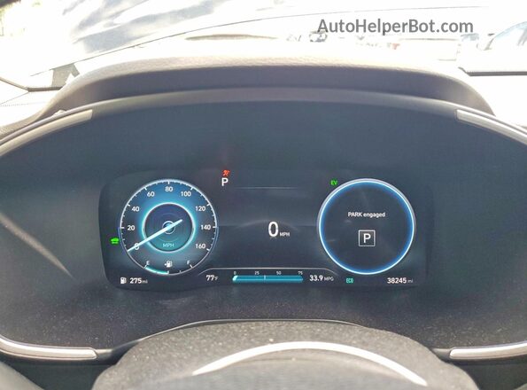 5NMS3DA10PH019348 2023 HYUNDAI SANTA Black Вид щитка приладів