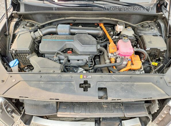5NMS3DA12PH021604 2023 HYUNDAI SANTA Black Vista del compartimento del motor