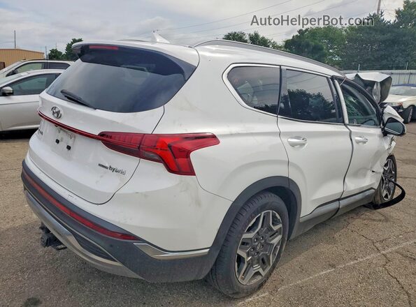5NMS3DA16PH005972 2023 HYUNDAI SANTA White Задня права чверть