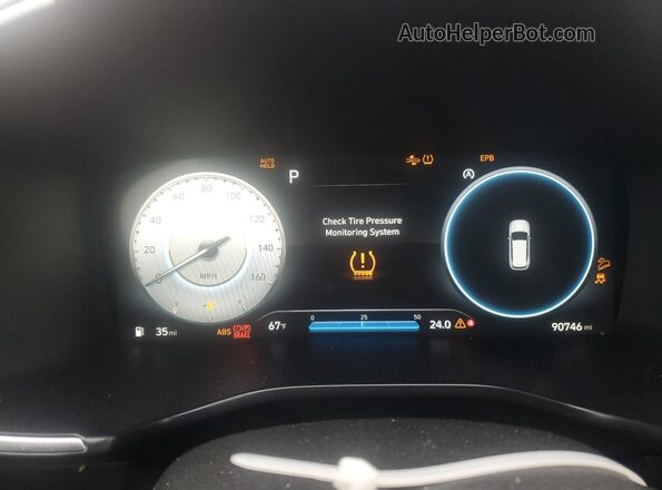5NMS3DAJ0NH429032 2022 HYUNDAI SANTA Gray Սարքավորումների վահանակի տեսք
