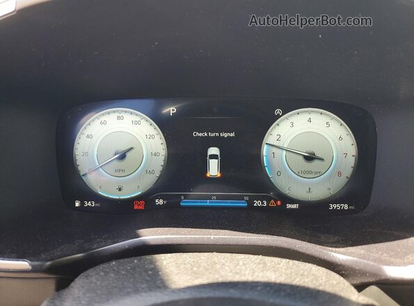 5NMS3DAJ0PH566457 2023 HYUNDAI SANTA Белый Вид щитка приборов