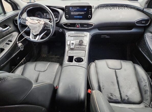 5NMS3DAJ1NH432151 2022 HYUNDAI SANTA Gray Dashboard view