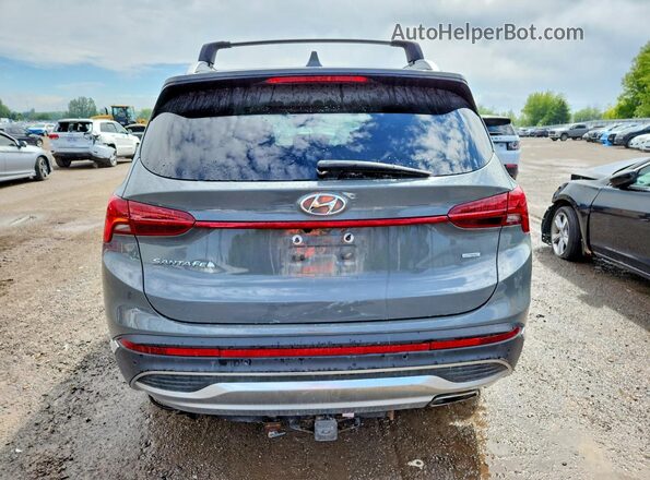 5NMS3DAJ1NH432151 2022 HYUNDAI SANTA Gray Rear view