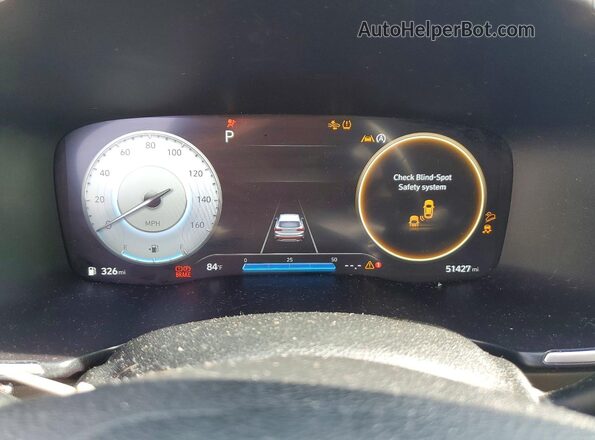 5NMS3DAJ2PH508107 2023 HYUNDAI SANTA Черный Вид щитка приборов
