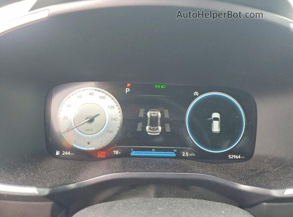 5NMS3DAJ6NH402630 2022 HYUNDAI SANTA Gray Սարքավորումների վահանակի տեսք