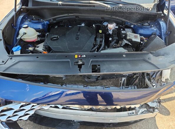 5NMS3DAJ6NH410890 2022 HYUNDAI SANTA Blue Vista del compartimento del motor