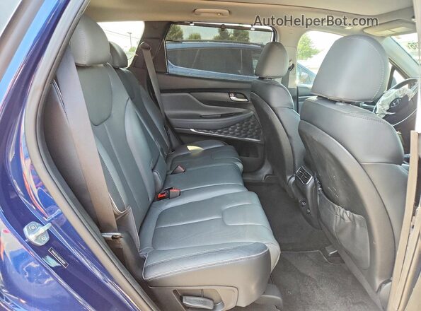 5NMS3DAJ6NH410890 2022 HYUNDAI SANTA Blue Vista interior trasera