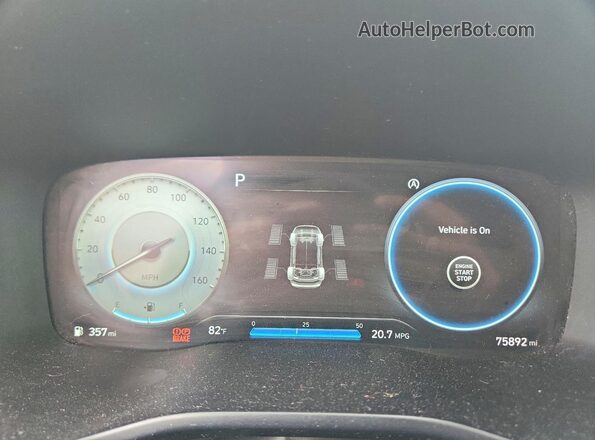 5NMS3DAJ9PH529634 2023 HYUNDAI SANTA Gray Widok zestawu wskaźników