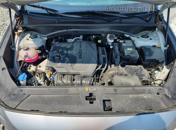 5NMS3DAJXPH648065 2023 HYUNDAI SANTA Silver Vista del compartimento del motor