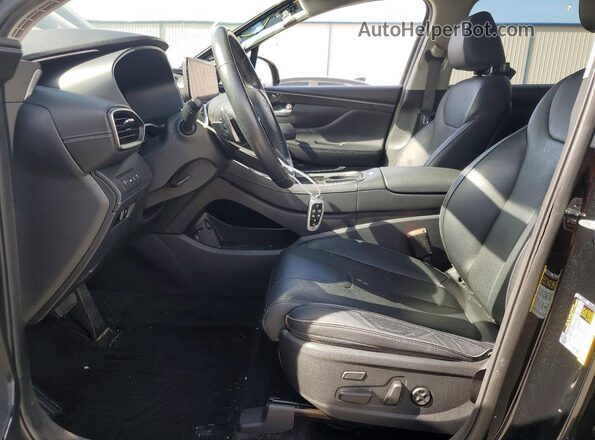5NMS44AL4MH366983 2021 HYUNDAI SANTA Black Front interior view