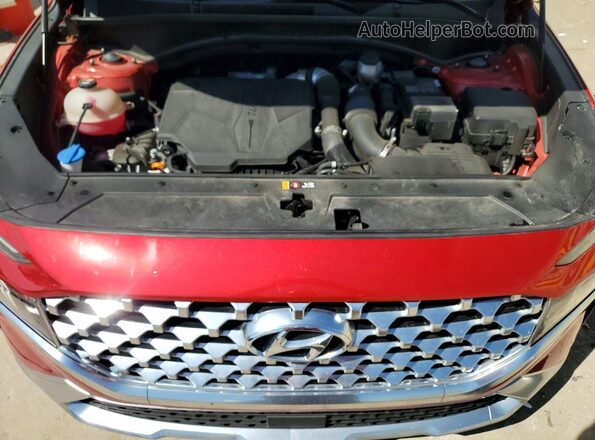 5NMS44AL5MH314097 2021 HYUNDAI SANTA Red Engine compartment view