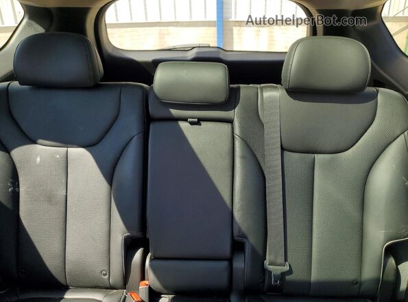 5NMS44AL5MH314097 2021 HYUNDAI SANTA Red Rear seats view