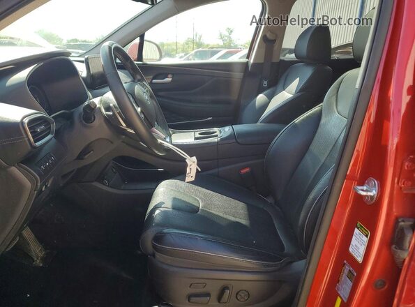 5NMS44AL5MH314097 2021 HYUNDAI SANTA Red Front interior view