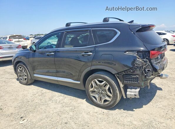 5NMS44AL5MH370637 2021 HYUNDAI SANTA Black Rear left