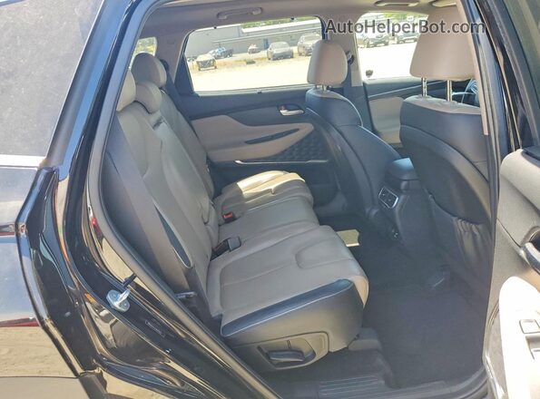 5NMS44AL5MH370637 2021 HYUNDAI SANTA Black Rear seats view