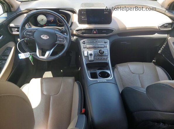 5NMS44AL5MH370637 2021 HYUNDAI SANTA Black Dashboard view