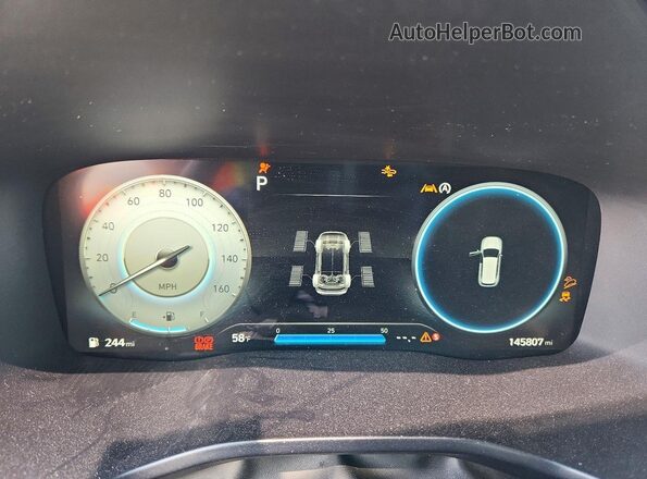 5NMS4DAL6MH370503 2021 HYUNDAI SANTA Серый Вид щитка приборов