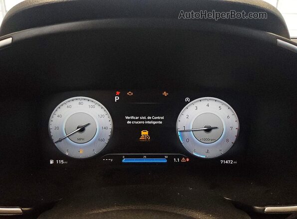 5NMS4DAL9PH571848 2023 HYUNDAI SANTA Black Vista del cuadro de instrumentos