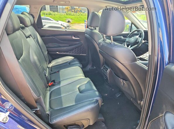 5NMS4DALXMH315519 2021 HYUNDAI SANTA Синий Вид задней части салона