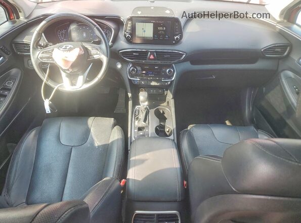 5NMS53AA1KH122369 2019 HYUNDAI SANTA Red Vista del salpicadero