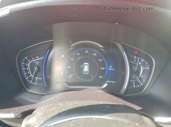 5NMS53AA1KH122369 2019 HYUNDAI SANTA Red Vista del cuadro de instrumentos