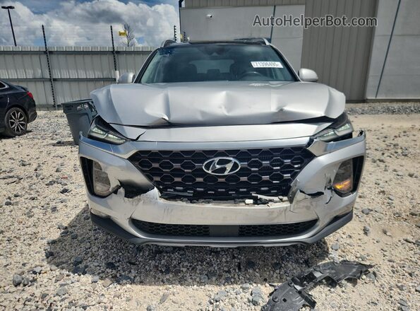 5NMS53AA2KH046144 2019 HYUNDAI SANTA Silver Front view