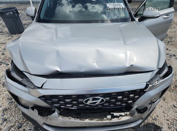 5NMS53AA2KH046144 2019 HYUNDAI SANTA Silver Engine compartment view