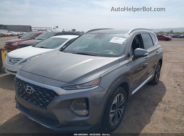 5NMS53AA2KH129203 2019 HYUNDAI SANTA FE Gray Przód lewy