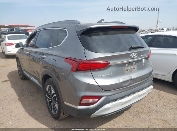 5NMS53AA2KH129203 2019 HYUNDAI SANTA FE Gray Tył lewy