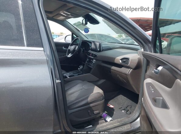 5NMS53AA2KH129203 2019 HYUNDAI SANTA FE Gray Widok wnętrza z przodu