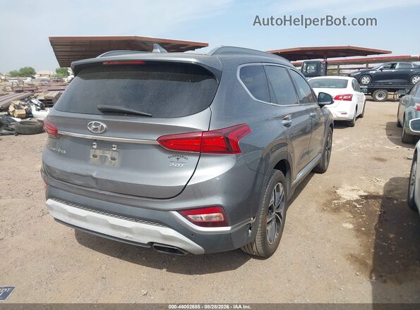 5NMS53AA2KH129203 2019 HYUNDAI SANTA FE Gray Tył prawy