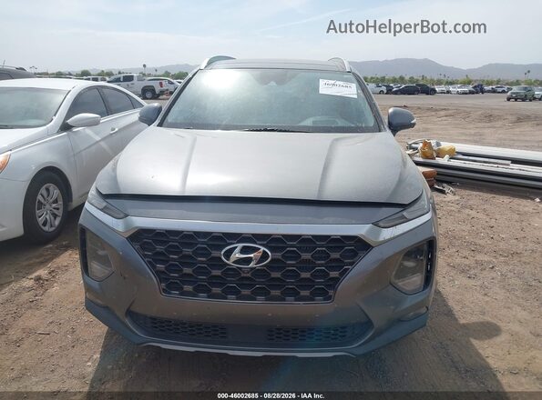 5NMS53AA2KH129203 2019 HYUNDAI SANTA FE Gray Widok z przodu