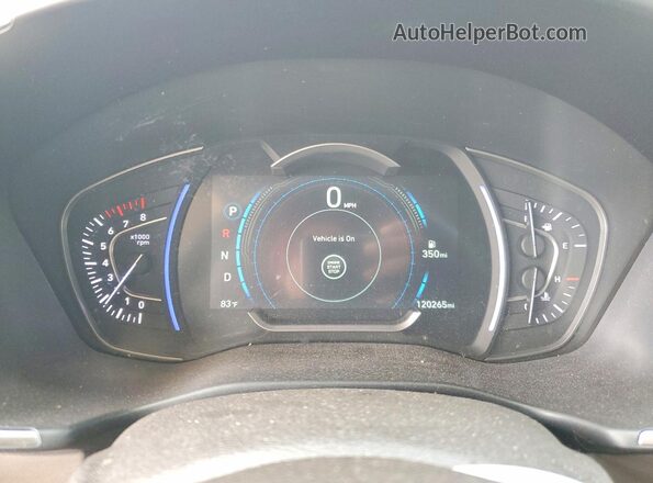 5NMS53AA2LH155298 2020 HYUNDAI SANTA White Սարքավորումների վահանակի տեսք