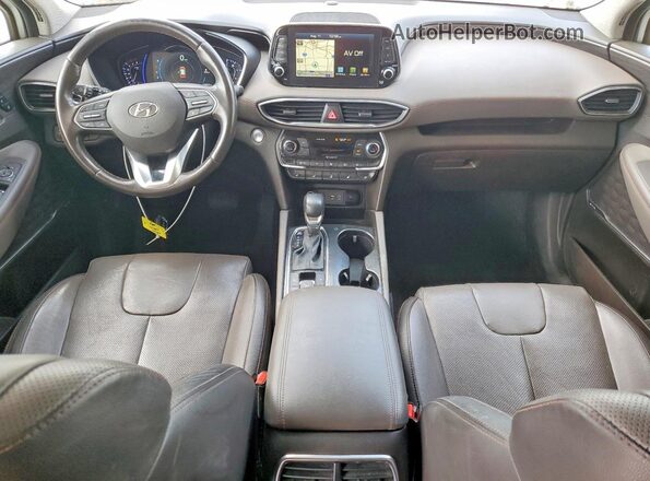 5NMS53AA2LH155298 2020 HYUNDAI SANTA White Առջևի վահանակի տեսք