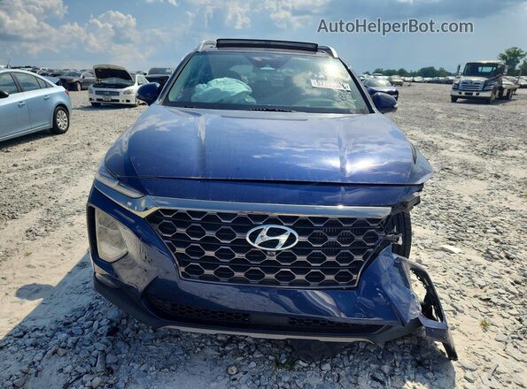 5NMS53AA2LH296906 2020 HYUNDAI SANTA Blue Widok z przodu