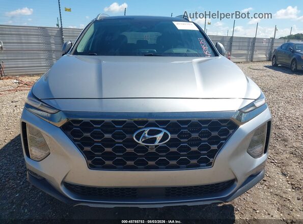 5NMS53AA2LH306169 2020 HYUNDAI SANTA FE Silver Instrument cluster view