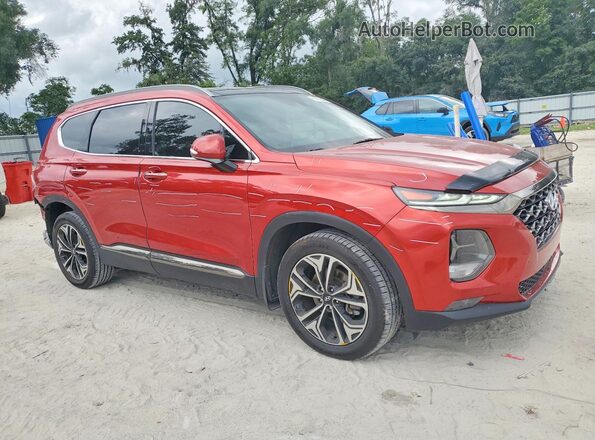 5NMS53AA4KH101581 2019 HYUNDAI SANTA Red Przód prawy