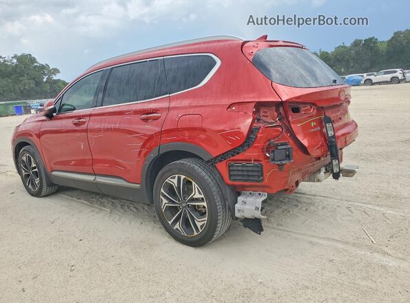 5NMS53AA4KH101581 2019 HYUNDAI SANTA Red Tył lewy